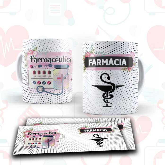 Arte Digital Canecas Farmácia - Png e Corel
