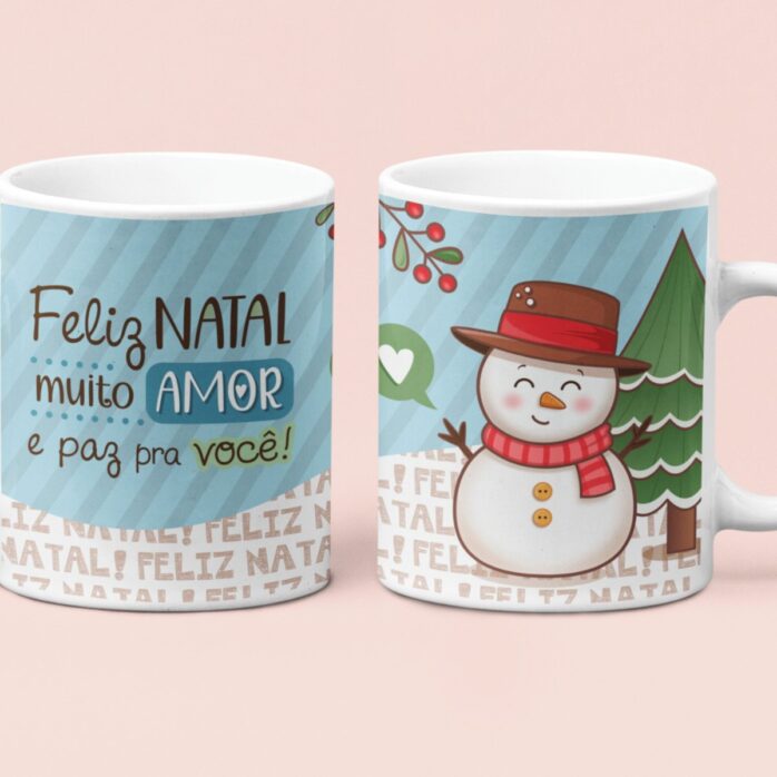 Arte Digital Canecas - Natal 2023