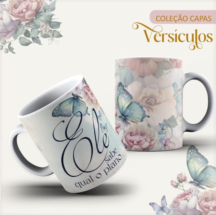 Arte Digital Canecas Versículos