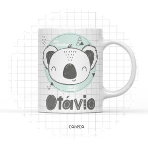 Arte Digital Coala Escandinavo para Caneca Personalizada 36 Arte Digital Coala Escandinavo para Caneca Personalizada