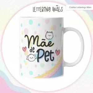 Arte Digital Lettering Caneca Mãe - Modelo 3 - Arq. Digital 24 Arte Digital Lettering Caneca Mãe - Modelo 3 - Arq. Digital