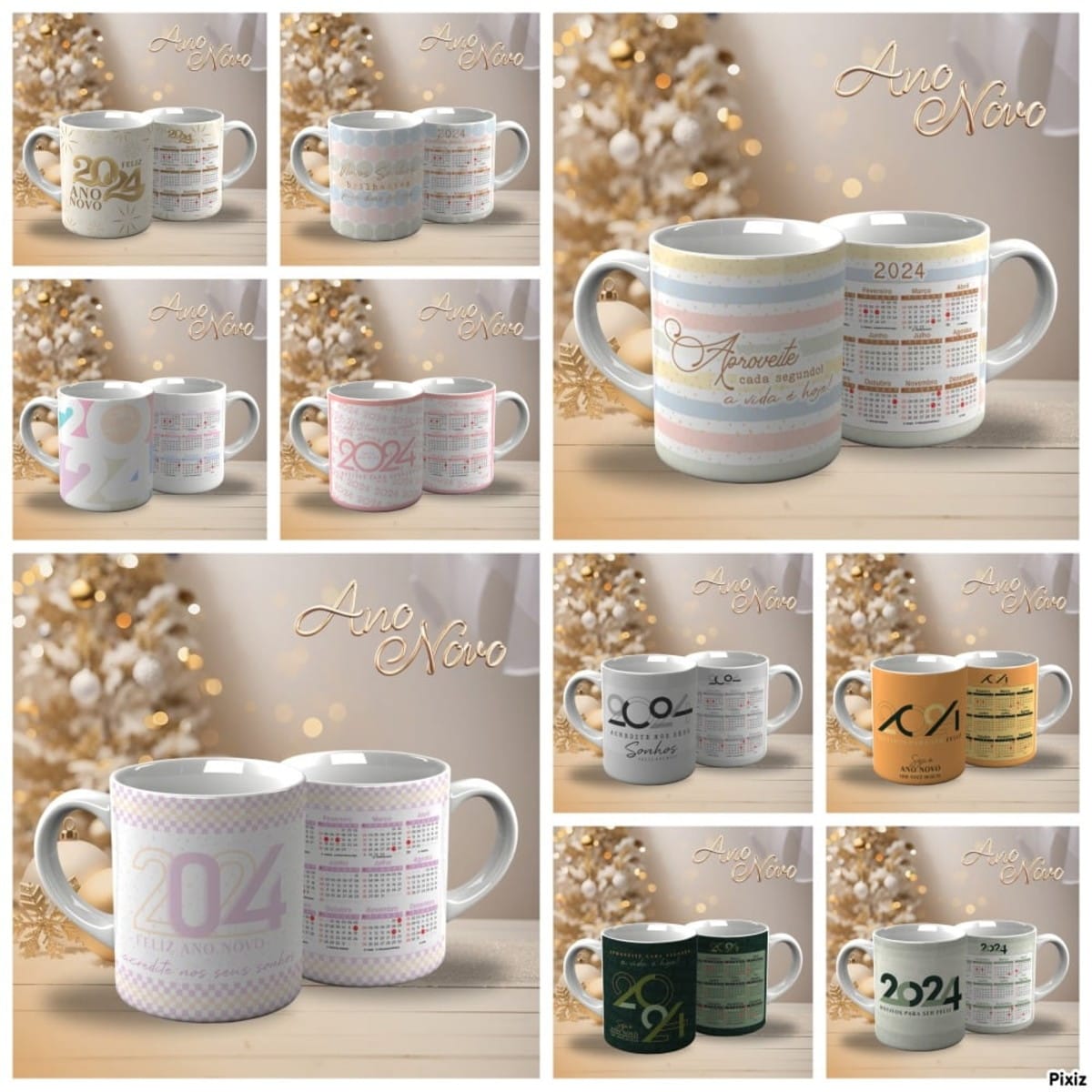 Arte Digital Para Caneca Ano Novo 2024 Com Mockups 1 Arte Digital Para Caneca Ano Novo 2024 Com Mockups