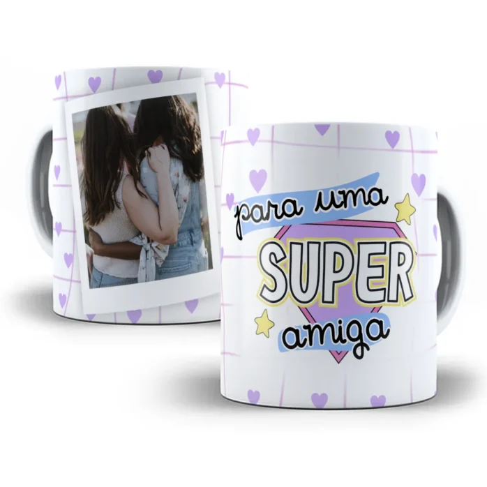 Arte Digital Para Caneca de Amizade Sublimação