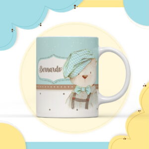 arte digital ursinho vintage para caneca arquivo digital 2