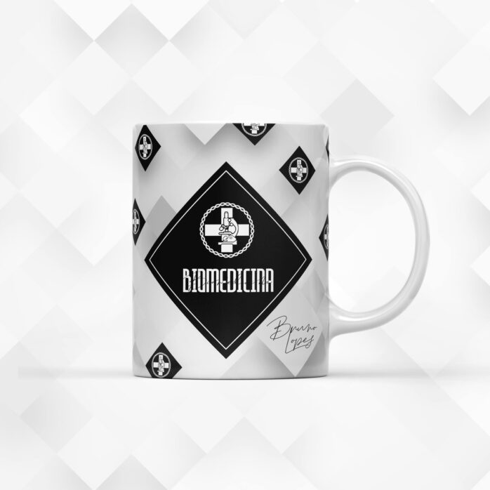 Arte para Caneca Biomedicina Masculina