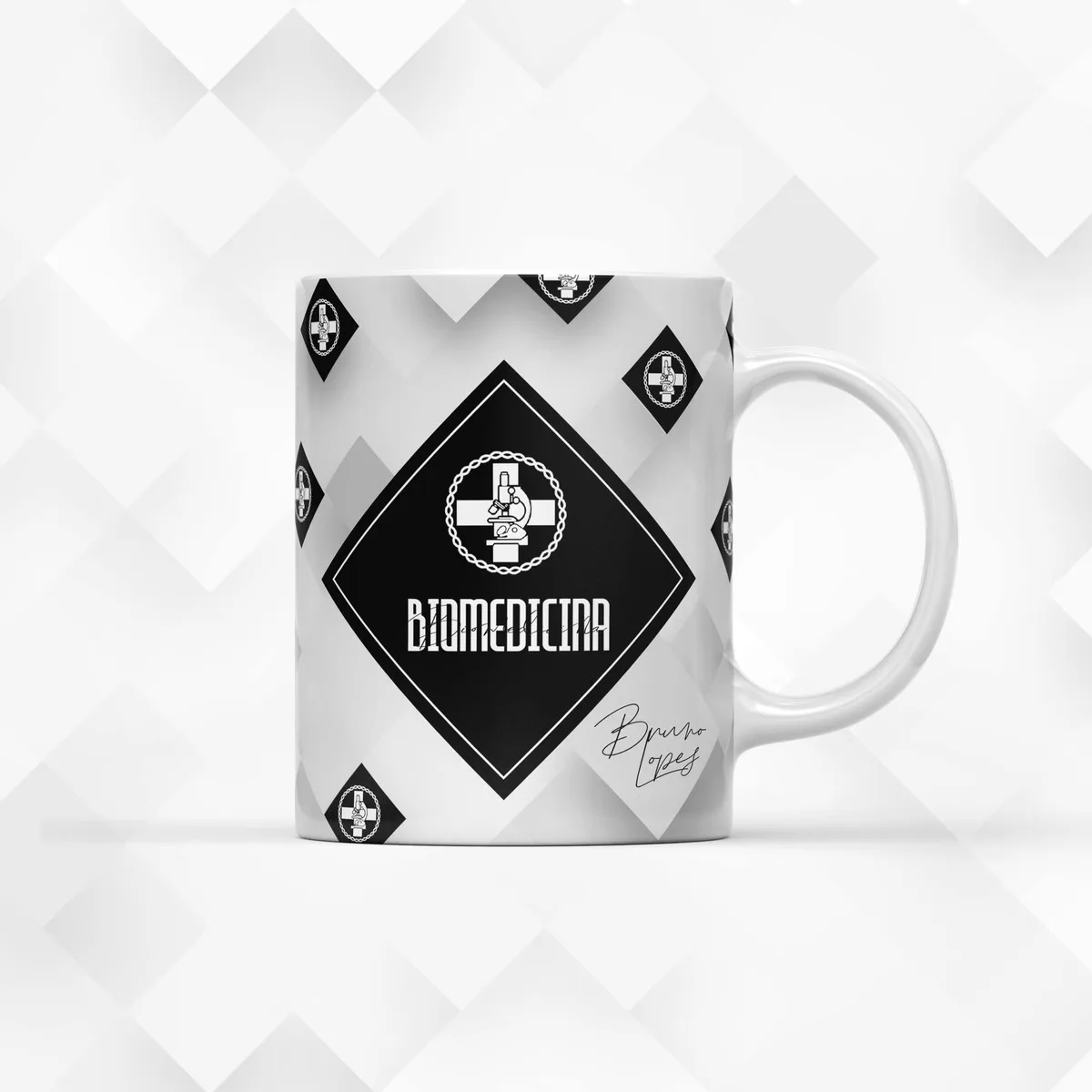Arte para Caneca Biomedicina Masculina