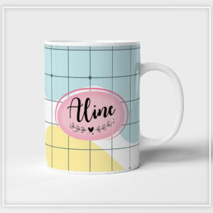 arte para caneca colorida arquivo digital