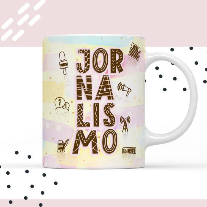 Arte para Caneca Jornalismo