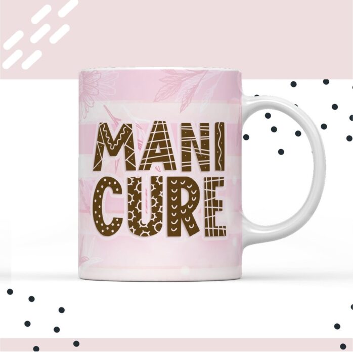 Arte Para Caneca Manicure Png Sublimacao