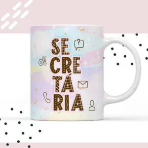 Arte para Caneca Secretária 10 Arte para Caneca Secretária