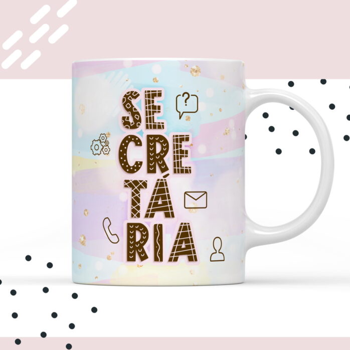Arte para Caneca Secretária