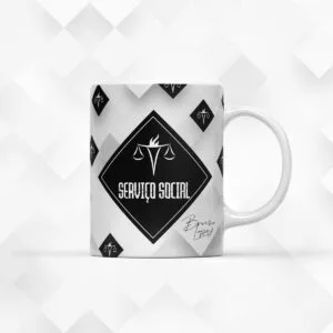 Arte para Caneca Serviço Social Masculina 20 Arte para Caneca Serviço Social Masculina