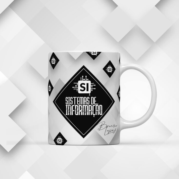 Arte para Caneca Sistema de Informação Masculina