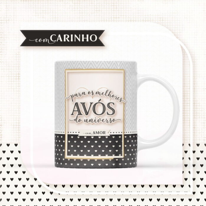 Arte para Sublimação Caneca - Avós