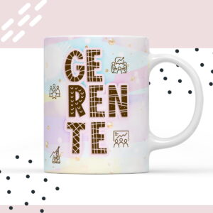 Arte para Xícara Gerente Personalizada Sublimação 12 arte para xicara gerente