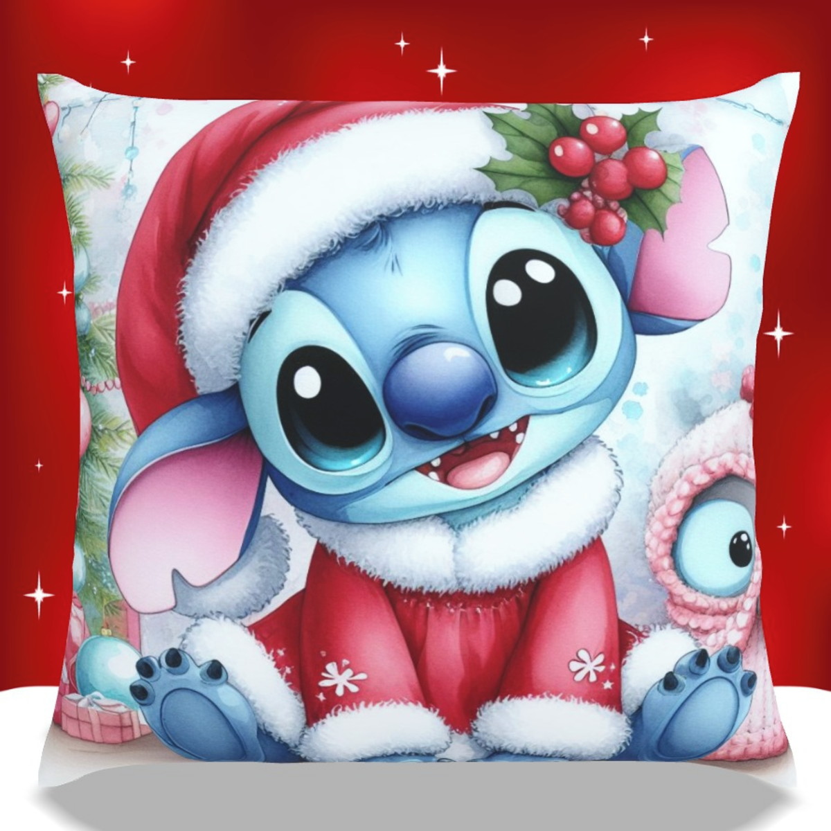 Arquivo Digital Stitch Natal para Sublimação de Almofada 4 Arquivo Digital Stitch Natal para Sublimação de Almofada - Imagem 4