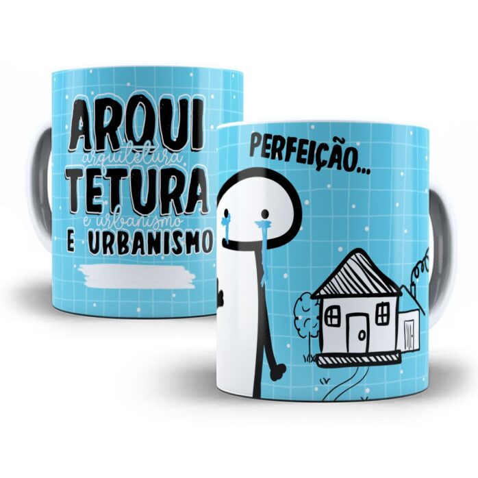Arte Sublimação Caneca Arquitetura Flork Profissões Jpg
