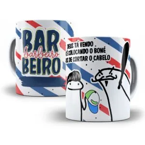 Arte Sublimacao Caneca Barbeiro Profissoes Flork Arquivo Jpg 2