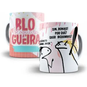 Arte Sublimacao Caneca Blogueira Profissoes Flork Arquivo Jpg 2