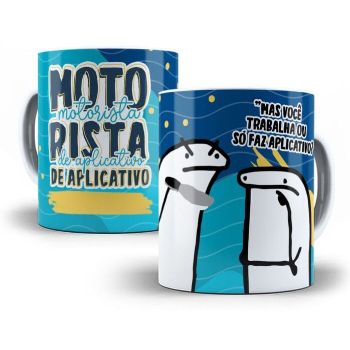 Arte Sublimacao Caneca Motorista De Aplicativo Flork Profissoes Jpg 2