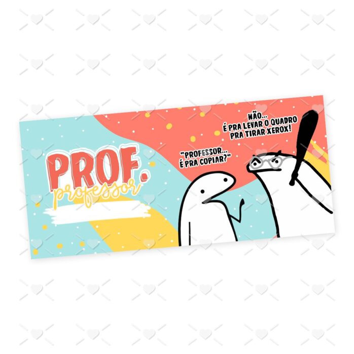 Arte Sublimação Caneca Professor(a) Flork Profissões Jpg