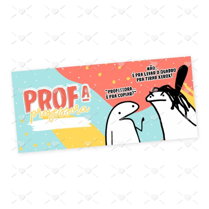 Arte Sublimação Caneca Professor(a) Flork Profissões Jpg