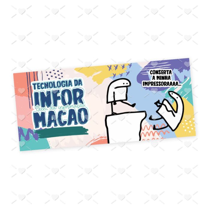 Arte Sublimação Caneca Tecnologia da Informação T.I. Flork