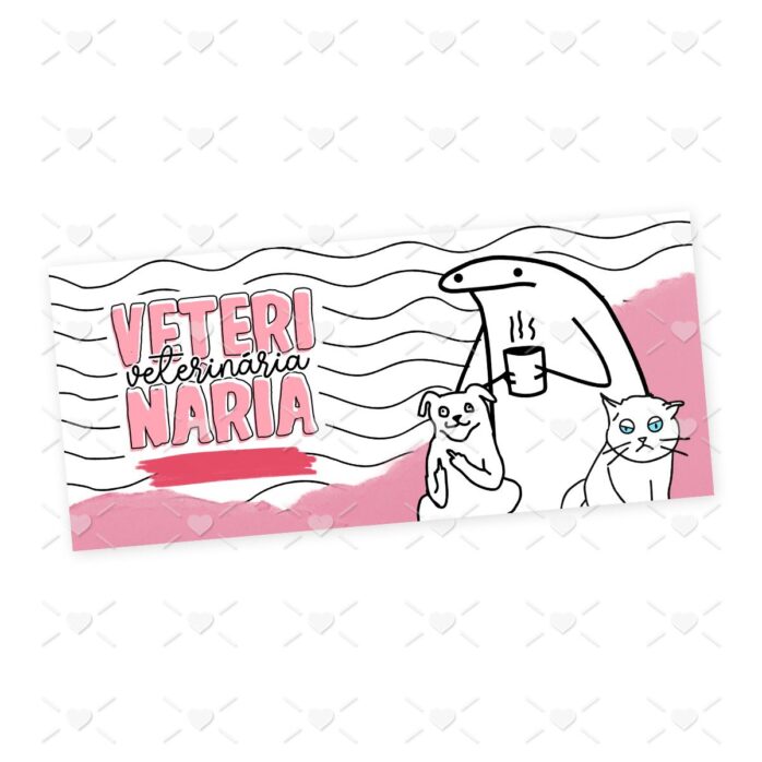 Arte Sublimação Caneca Veterinária Flork Profissões Jpg