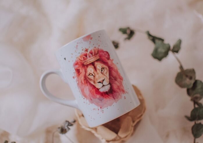 Artes Avulsa Leão Pink