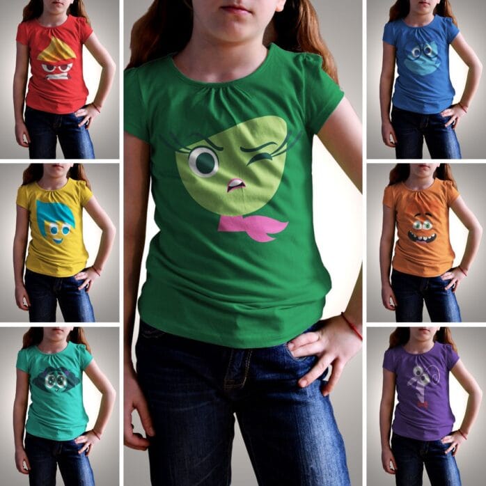 Artes Camiseta Divertida Mente 2 Sublimar Rostos Vetorizados