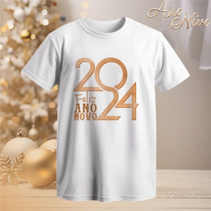 Artes Camisetas Ano Novo 2024
