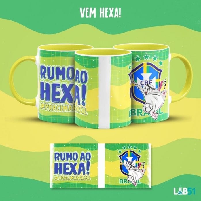 Artes Caneca Copa Do Mundo Flork Seleção Brasil 9 Arquivos
