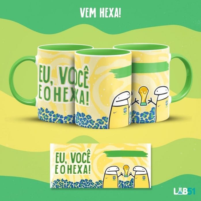 Artes Caneca Copa Do Mundo Flork Seleção Brasil 9 Arquivos
