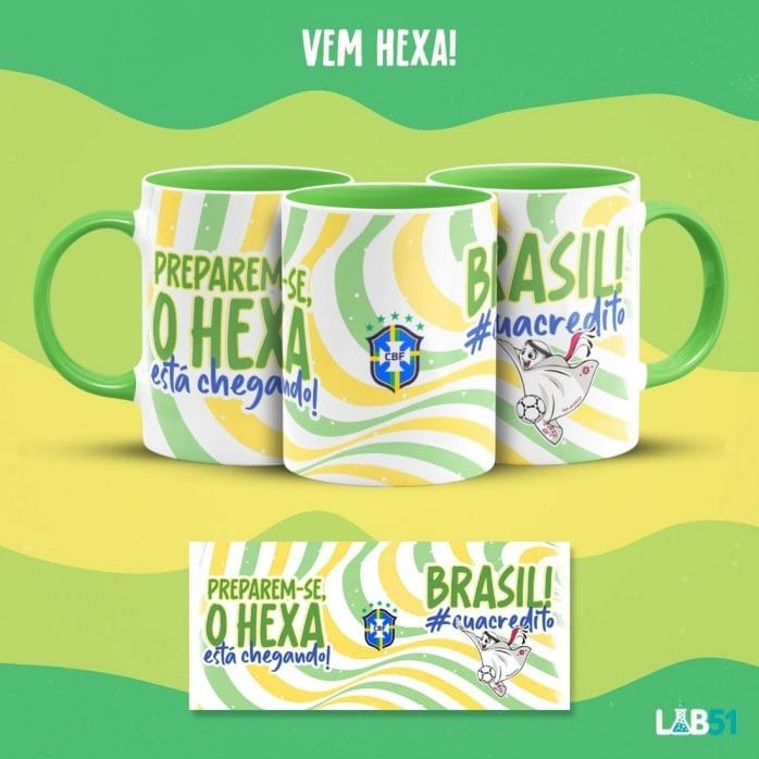 Artes Caneca Copa Do Mundo Flork Seleção Brasil 9 Arquivos