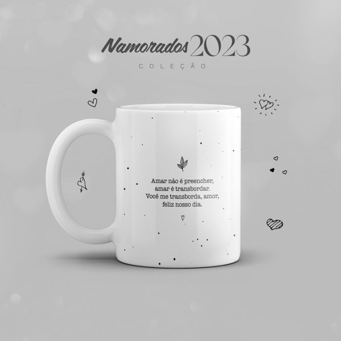 Artes Caneca Dia Dos Namorados 2023 Frases De Amor Casal