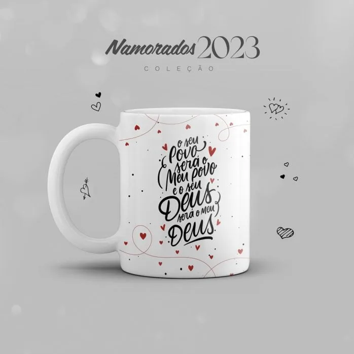 Artes Caneca Dia Dos Namorados 2023 Frases De Amor Casal