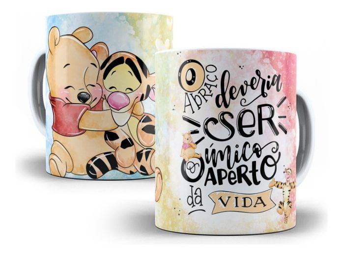 Artes Caneca E Almofada Dia Da Amizade Pooh E Amigos Corel