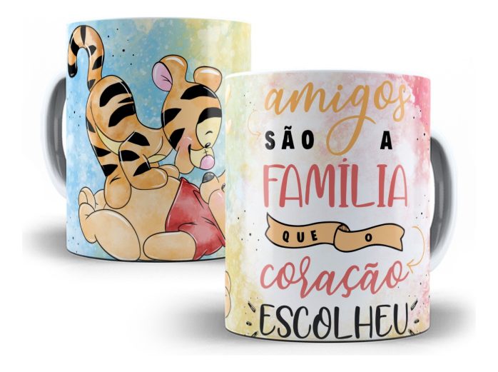 Artes Caneca E Almofada Dia Da Amizade Pooh E Amigos Corel