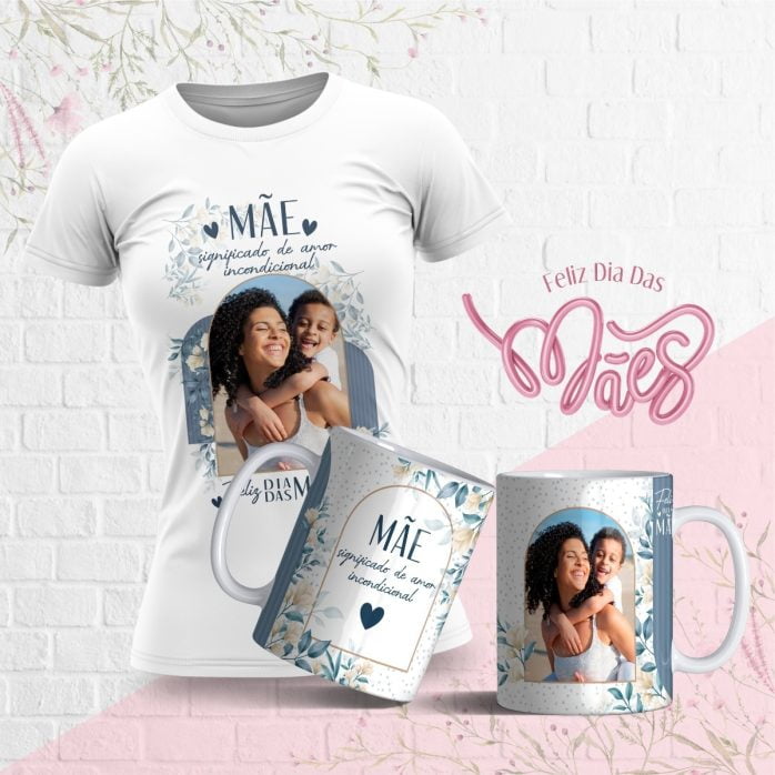 Artes Caneca E Camiseta Dia Das Mães Floral Em Corel Draw