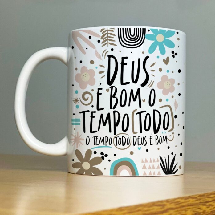 Artes Caneca Motivação Frases Religiosas Incentivo Força