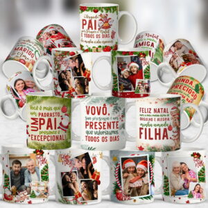 Artes Caneca Natal Familia Arquivo Digital 38 Modelos 24 artes caneca natal familia arquivo digital 6