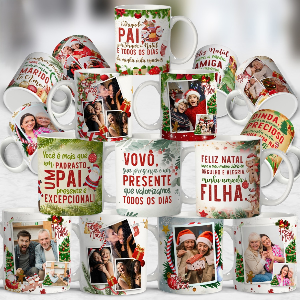 Artes Caneca Natal Familia Arquivo Digital 38 Modelos 1 Artes Caneca Natal Familia Arquivo Digital 38 Modelos