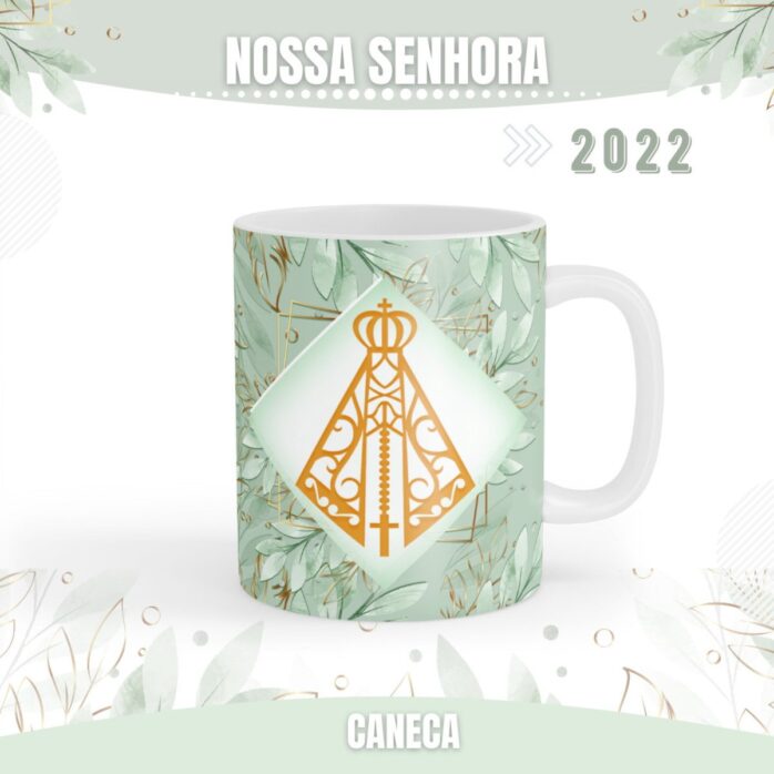 Artes Caneca Nossa Senhora Aparecida