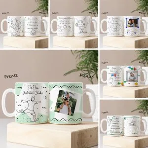 Artes Caneca Pais Em Linhas Dia dos Pais Completo Em Png
