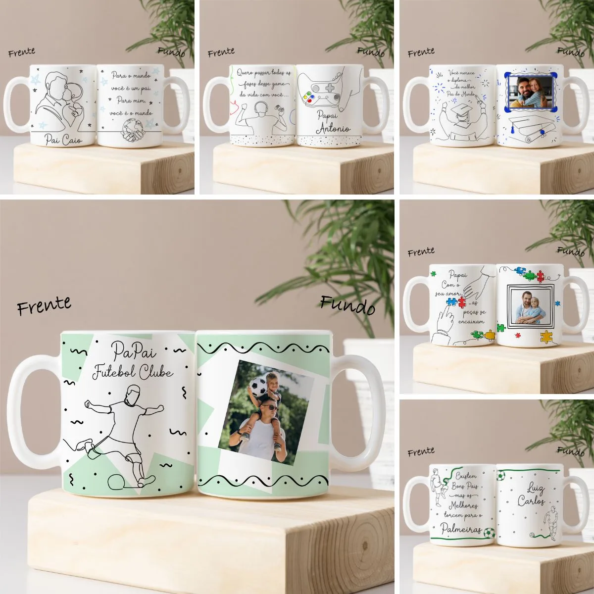 Artes Caneca Pais Em Linhas Dia dos Pais Completo Em Png