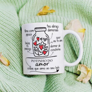 artes caneca potinho do amor png