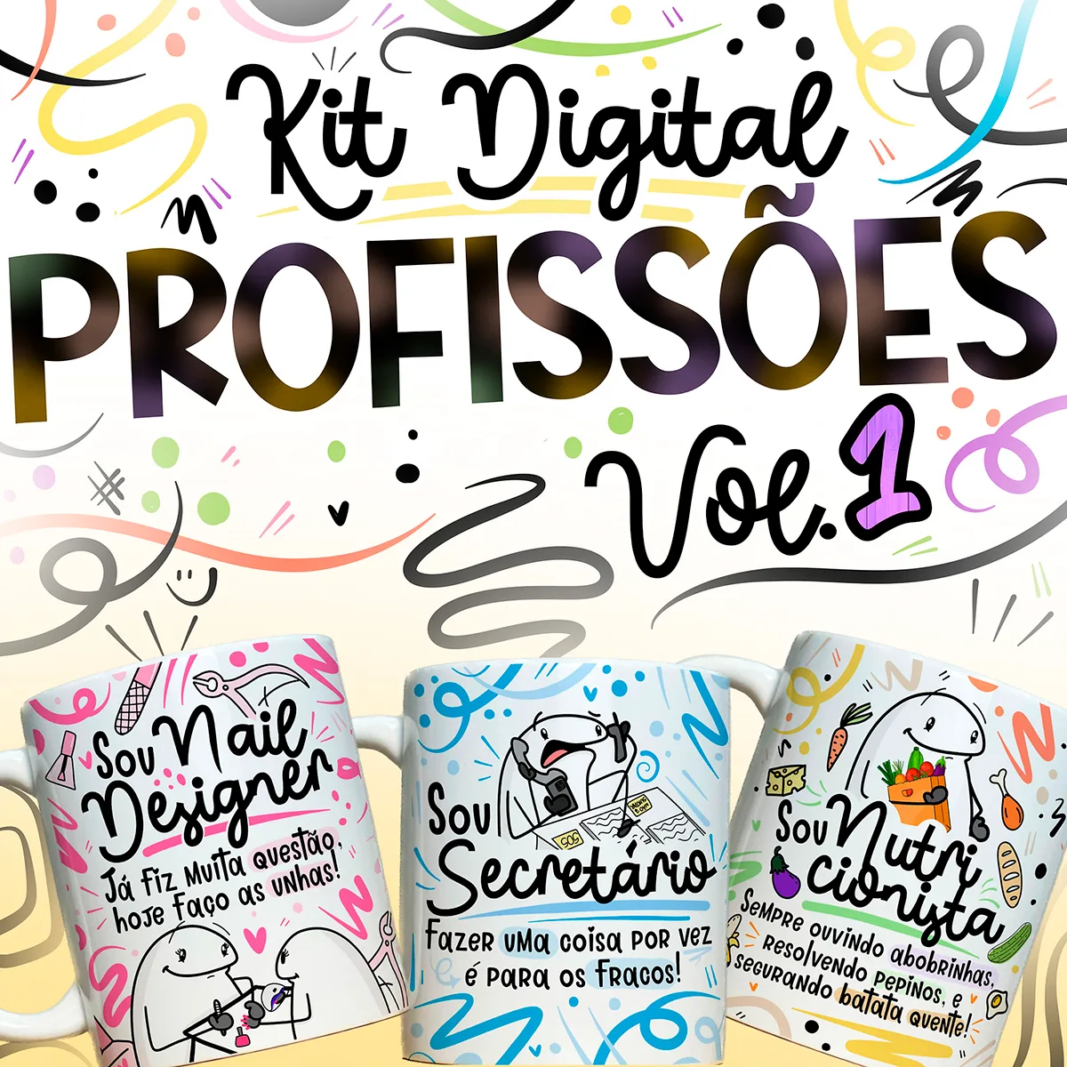 Artes Caneca Profissões Vol. 1 Secretária Veterinária Artesã 2 Artes Caneca Profissões Vol. 1 Secretária Veterinária Artesã