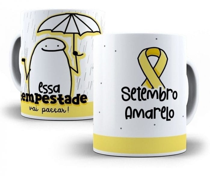 Artes Caneca Setembro Amarelo Flork Outros 25 Arquivo Png