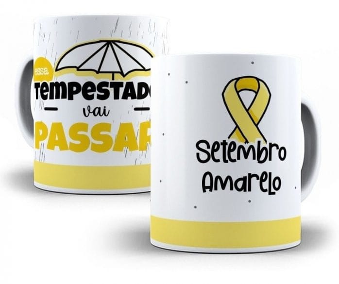 Artes Caneca Setembro Amarelo Flork Outros 25 Arquivo Png