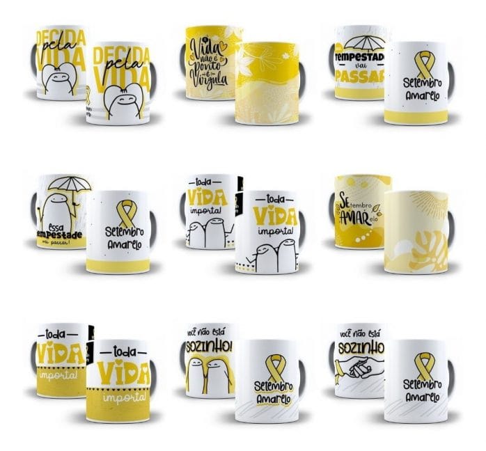 Artes Caneca Setembro Amarelo Flork Outros 25 Arquivo Png